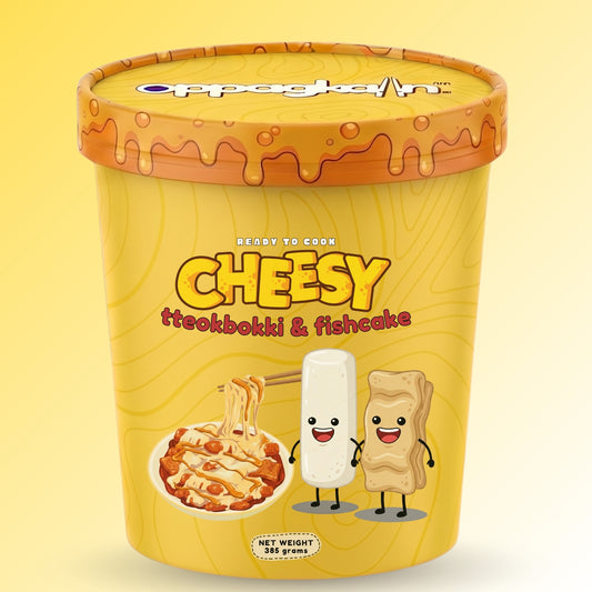 OPPAGKAINPH Ready to Cook Cheesy Tteokbokki & Fish Cake 385 grams